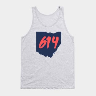 Columbus Ohio 614 Area Code Tank Top